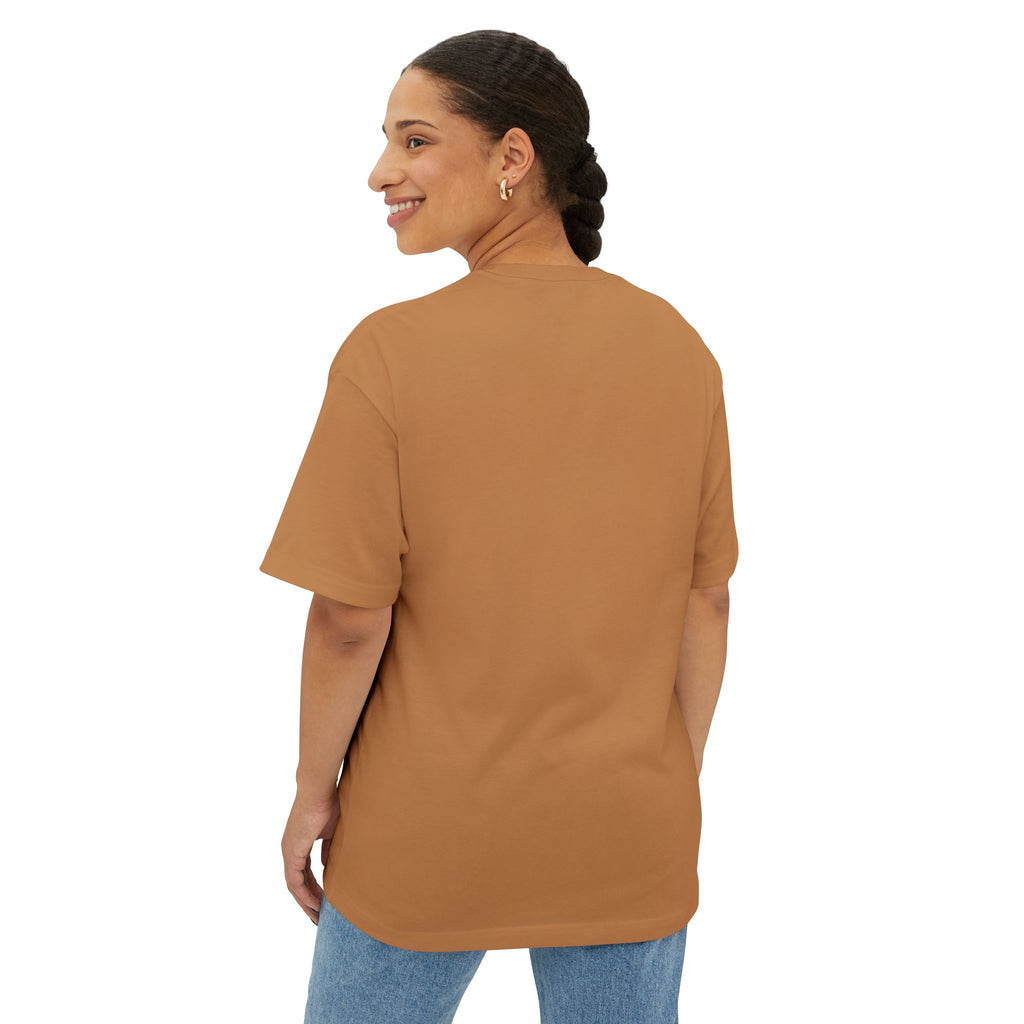 Boxy Tee — Minimal Arch Logo "MIIWTTSSBC" Casual Oversized Shirt
