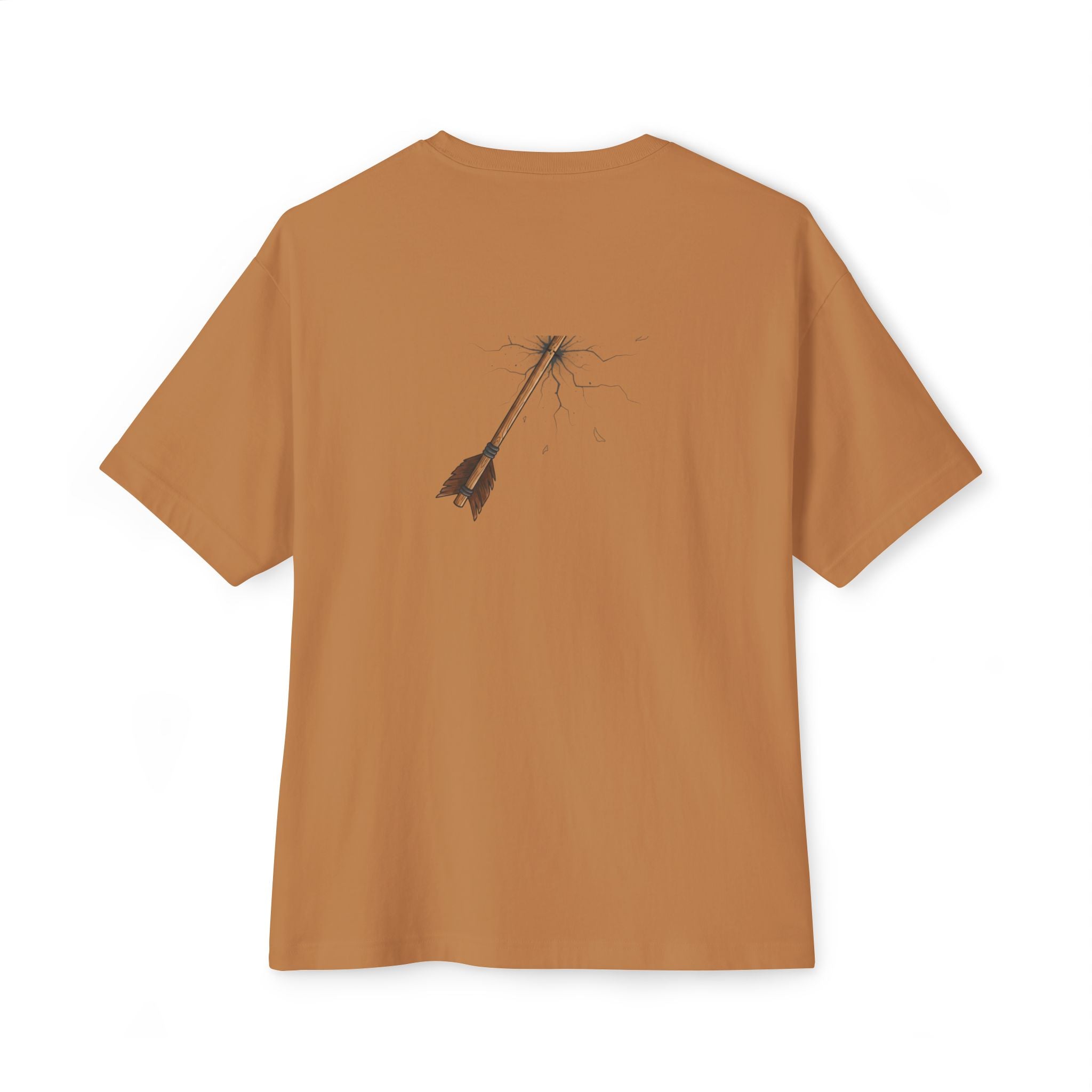 Boxy Tee — Minimal '20202020V' Front Arc & Arrow Back Graphic