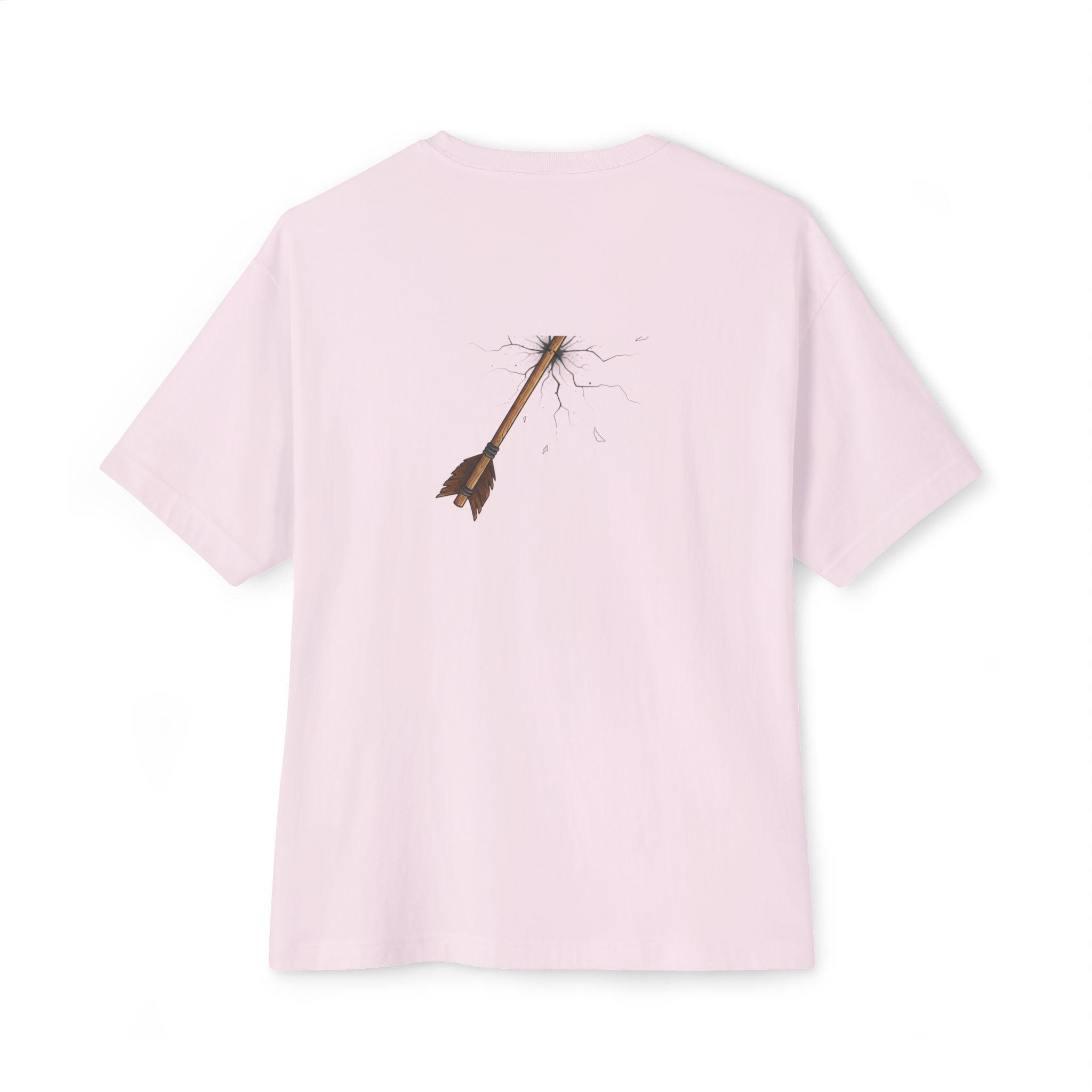 Boxy Tee — Minimal '20202020V' Front Arc & Arrow Back Graphic