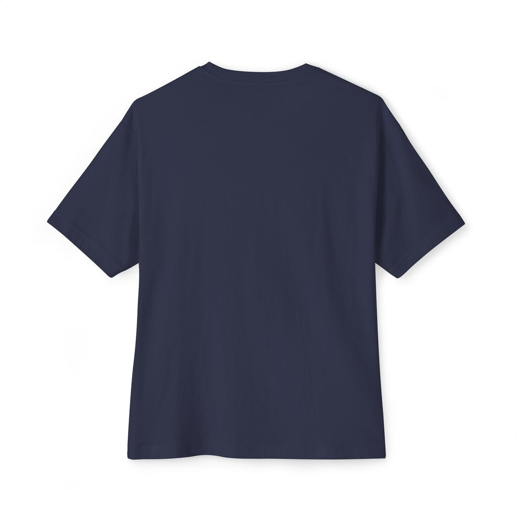 Boxy Tee — Minimal Arch Logo "MIIWTTSSBC" Casual Oversized Shirt